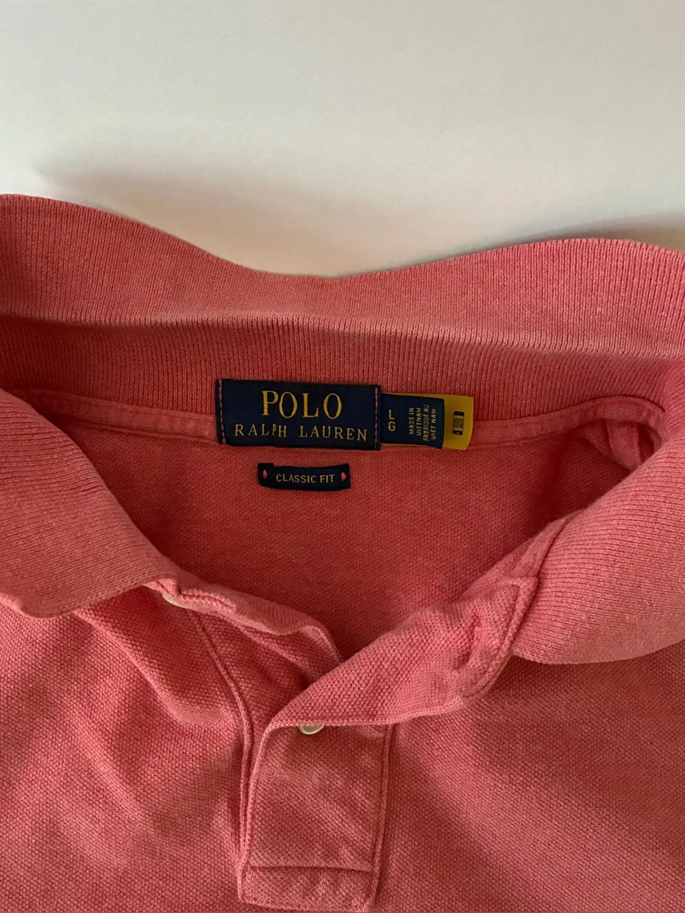 Polo Ralph Lauren Men’s Large Classic Fit Mesh Piqué Polo Shirt Dark Coral Red